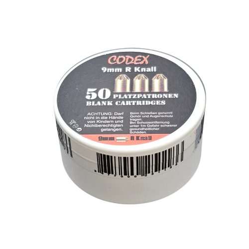 Riasztó töltény 9mm R Knall Codex (forgótáras)( 50db/doboz)