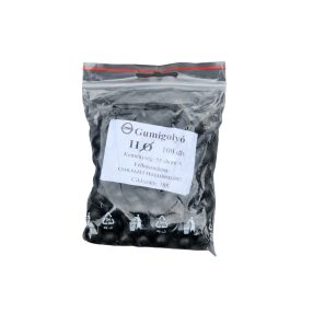 Gumigolyó 11 mm 0,9g fekete 50-55 shore