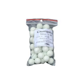 Gumigolyó 15 mm 2,3g fehér 50-55 shore