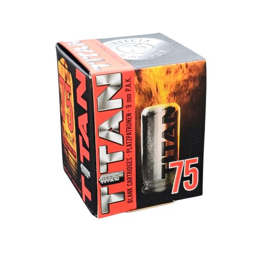 Riasztó töltény 9mm P.A.K. Umarex Titán ( szekrénytáras) (75db/doboz)