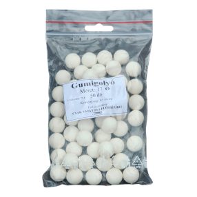 Gumigolyó 17 mm  3,0g fehér 50-55 shore