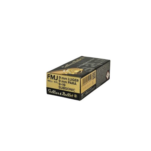 9 mm Luger S&B FMJ Subsonic 9,7g/150gr