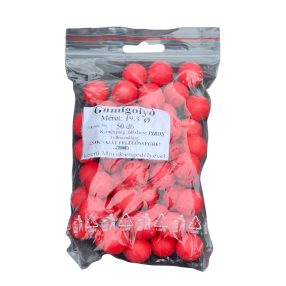 Gumigolyó 19,3 mm  4,8g piros 50-65 shore