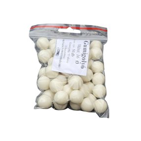 Gumigolyó 16 mm  2,5g fehér 50-55 shore