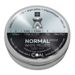   4,5 mm Coal Normal White Pellets 0,52g/8,02gr lapos  ( 500 db)