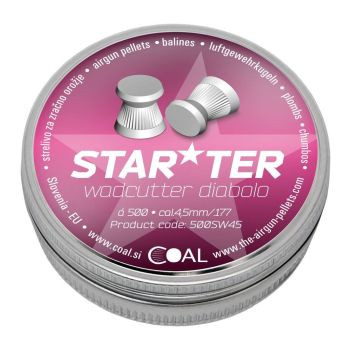 4,5 mm Coal Starter Wadcutter diabolo lapos 0,45g/6,94gr ( 500db )