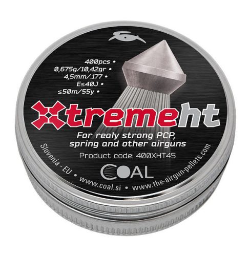 4,5 mm Coal Xtreme HT 0,675g/10,42gr hegyes ( 400 db)