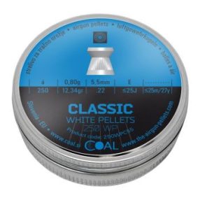 5,5 Coal Classic White Pellets 0,80g/12,34gr lapos ( 250db )