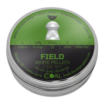 5,5 Coal White Pellets Field 1,00g/15,43gr lencse,szoknyás ( 250db )