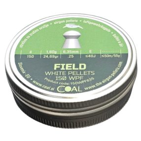 6,35 Coal White Pellets Field 1,6g/24,69gr (150db)